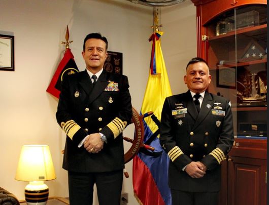 Comandante de la Marina de la Defensa visita Colombia
