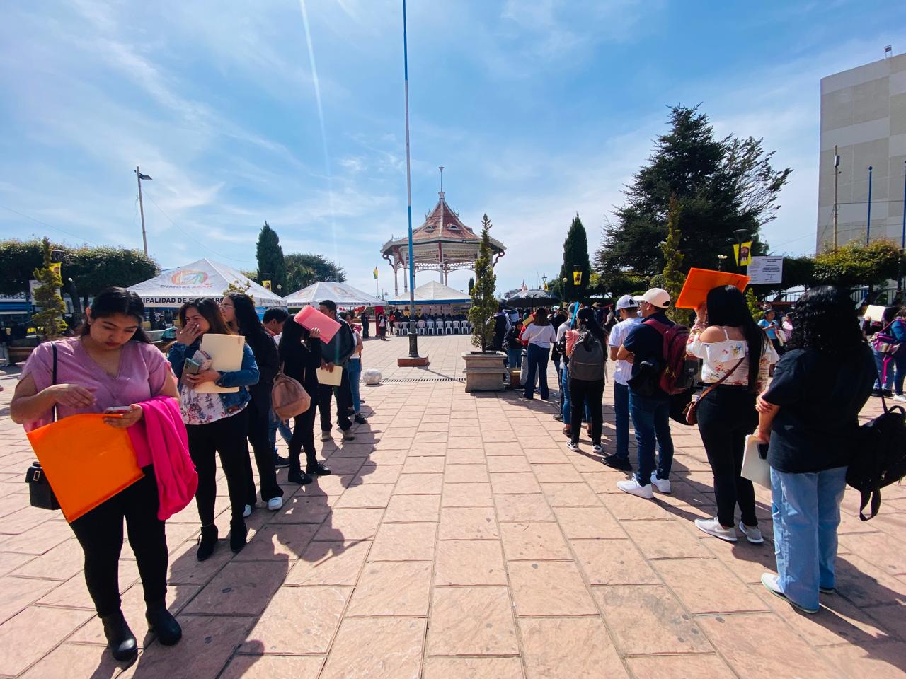 Oportunidades laborales en Kiosco de Empleo en parque central José Ignacio Juárez, San Marcos