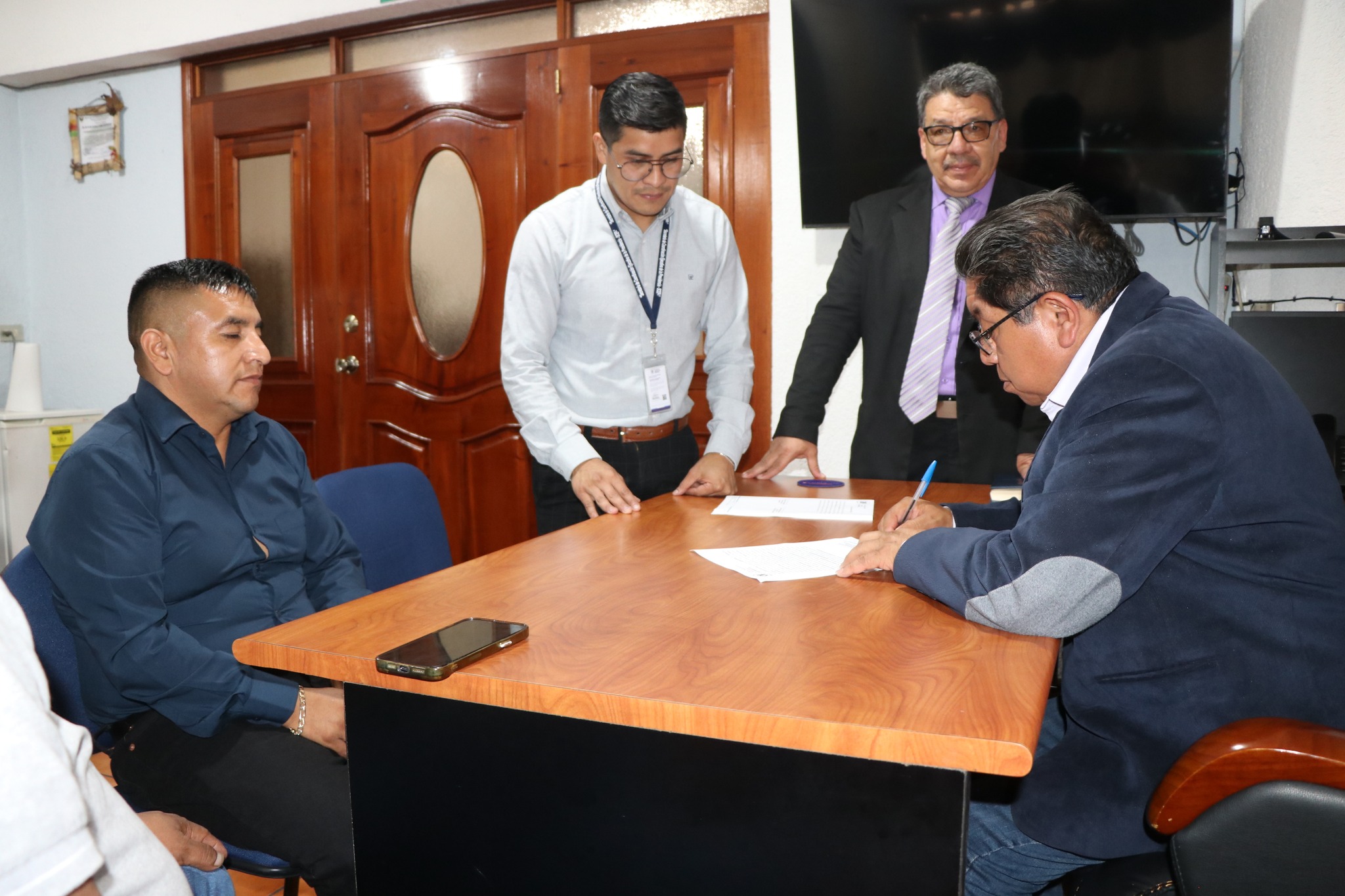 Firman convenios para la ejecución de proyectos en San Marcos
