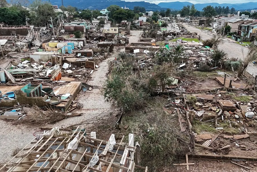Brasil es azotado por fuertes inundaciones. / Foto: EFE.