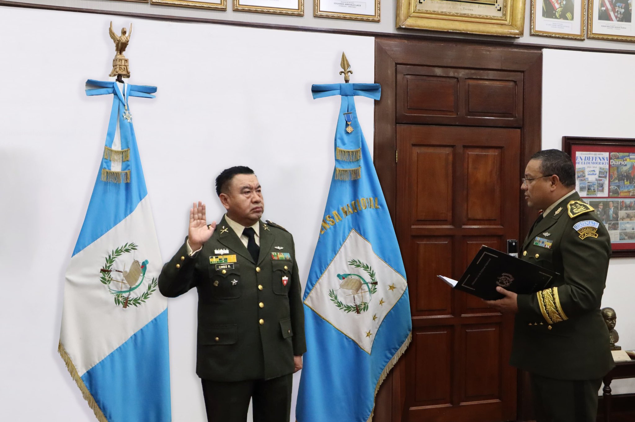 Coronel de infantería DEM Hermelindo Choz Soc, nuevo jefe del Estado Mayor de la Defensa Nacional. / Foto: Ejército de Guatemala.