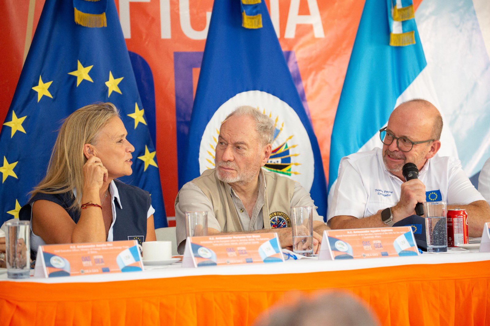 Unión Europea refrenda compromiso para impulsar iniciativas en la zona de adyacencia entre Guatemala y Belize. /Foto: OEA