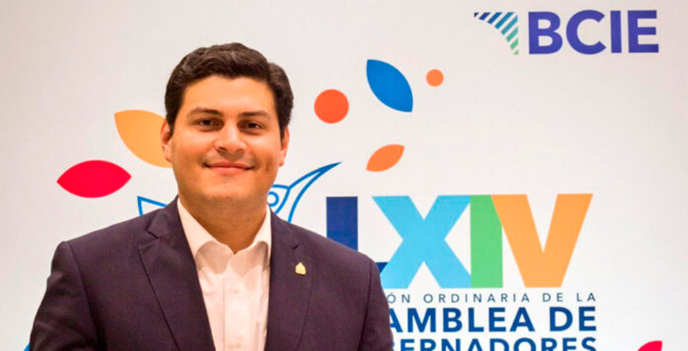 Marlon Ochoa, presidente de asamblea del BCIE. / Foto: Diario La Tribuna.