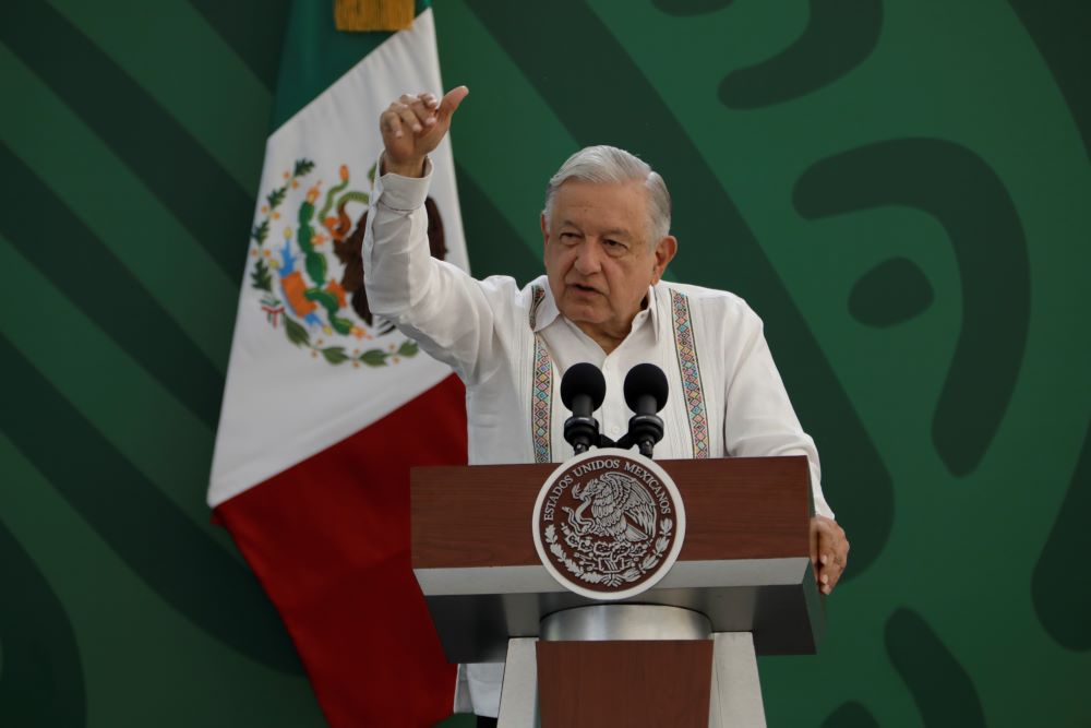Presidente de México Andrés Manuel López Obrador tratará diversos temas con el presidente Arévalo. / Foto: Noé Pérez.