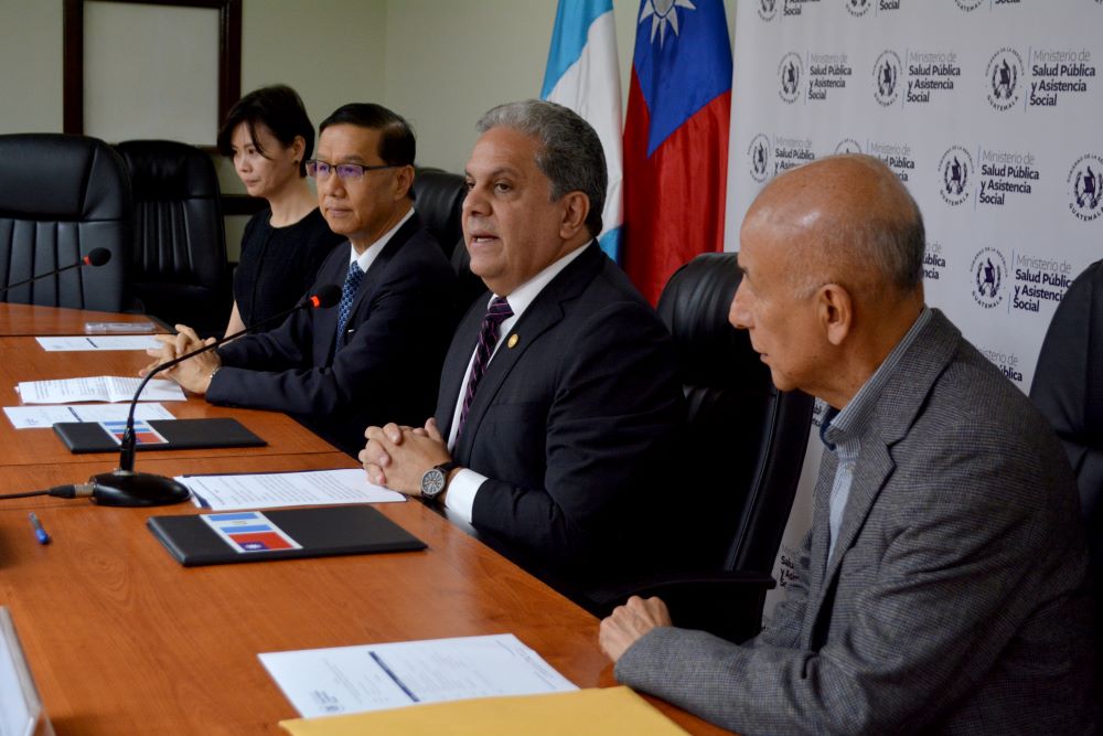 Guatemala y Taiwán firman acta de intención de cooperación sobre salud mental