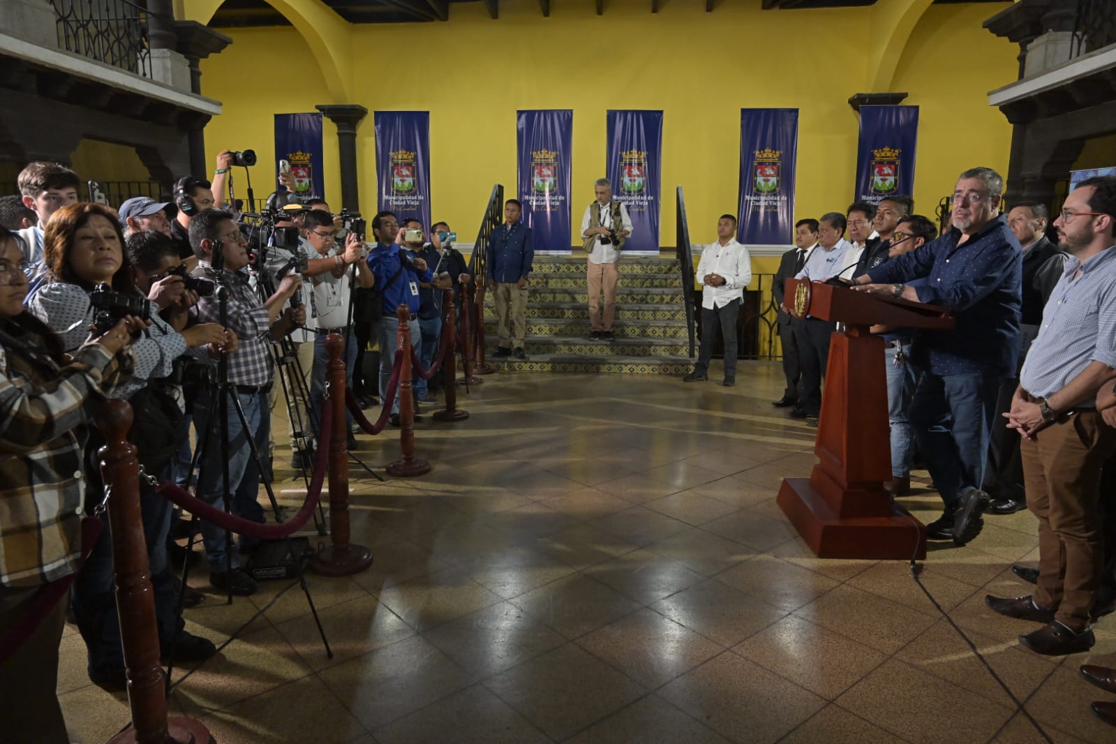 Presidente Arévalo habló sobre el actuar de la fiscal general, Consuelo Porras. / Foto: Álvaro Interiano.