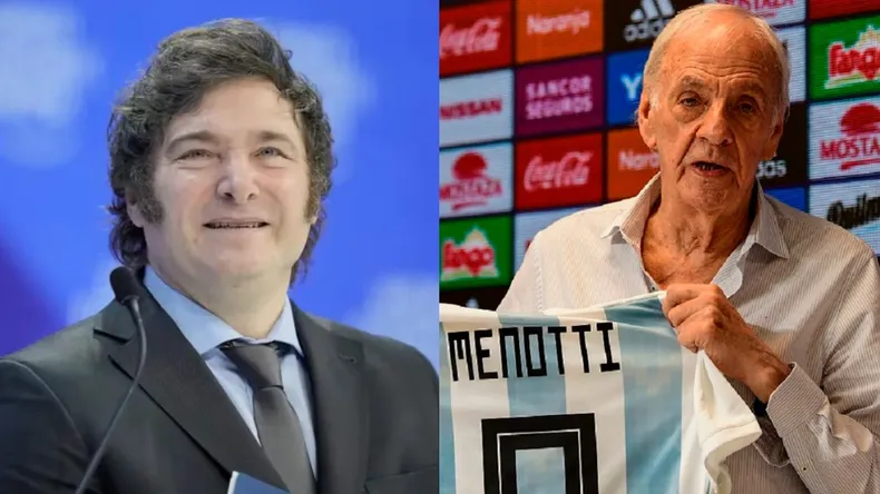 Javier Milei expresa su profundo dolor por la muerte de Menotti