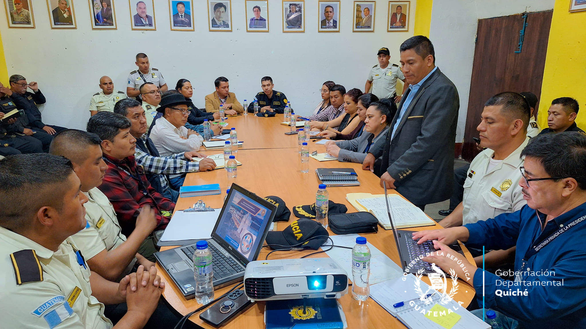 Reunión de la mesa técnica de seguridad de Quiché