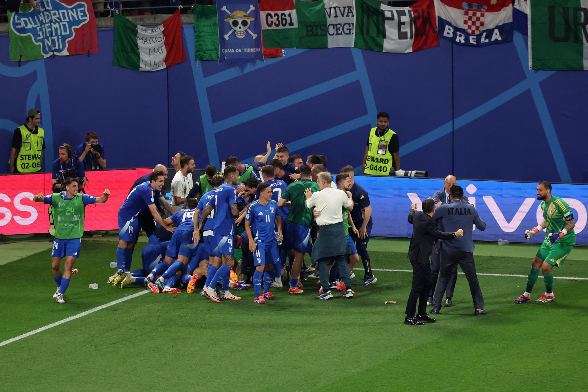 Eurocopa 2024: Italia se mete a octavos de final y deja fuera a Croacia