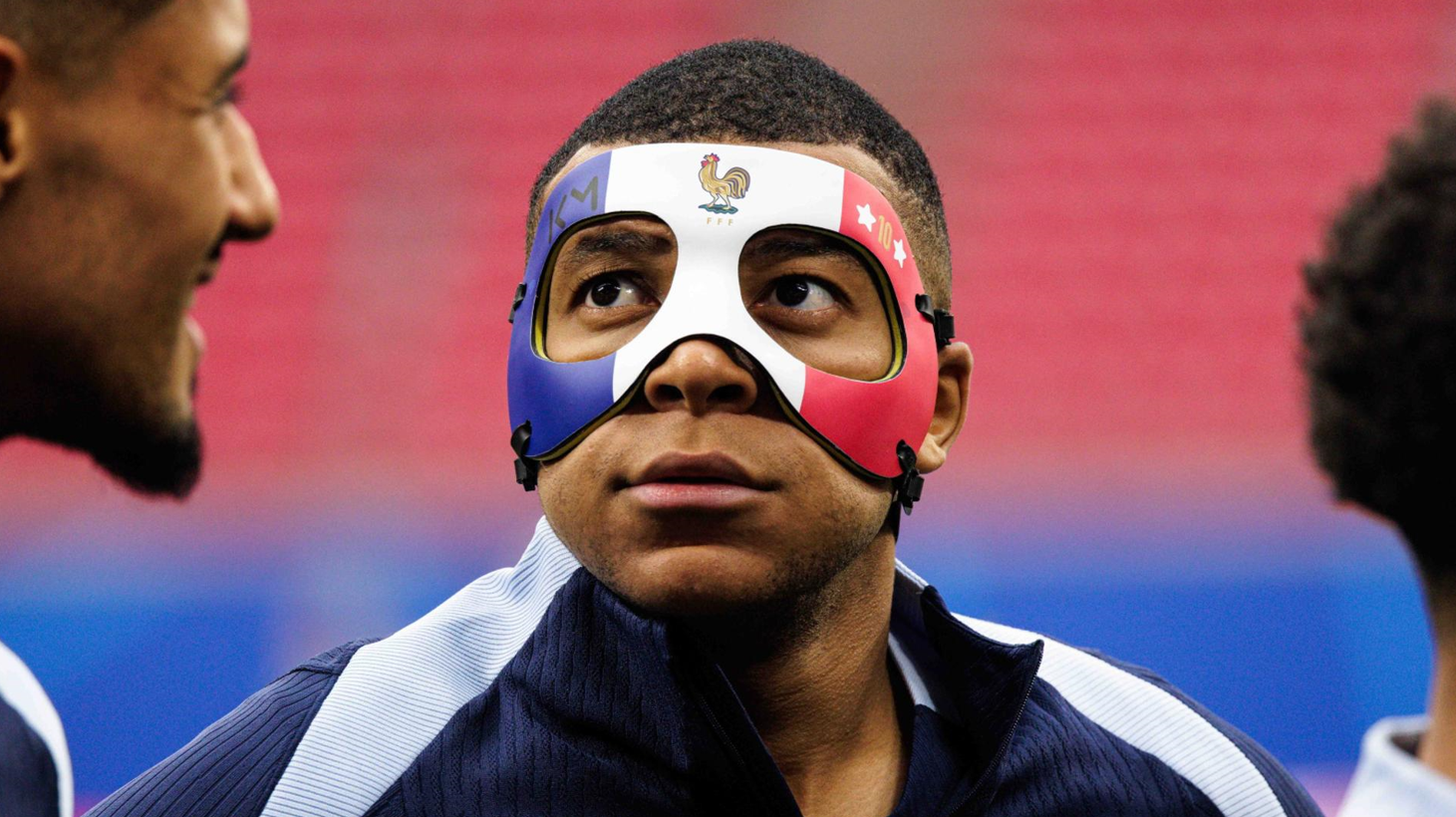 Eurocopa 2024: Mbappé se entrena con máscara y apunta a los Países Bajos