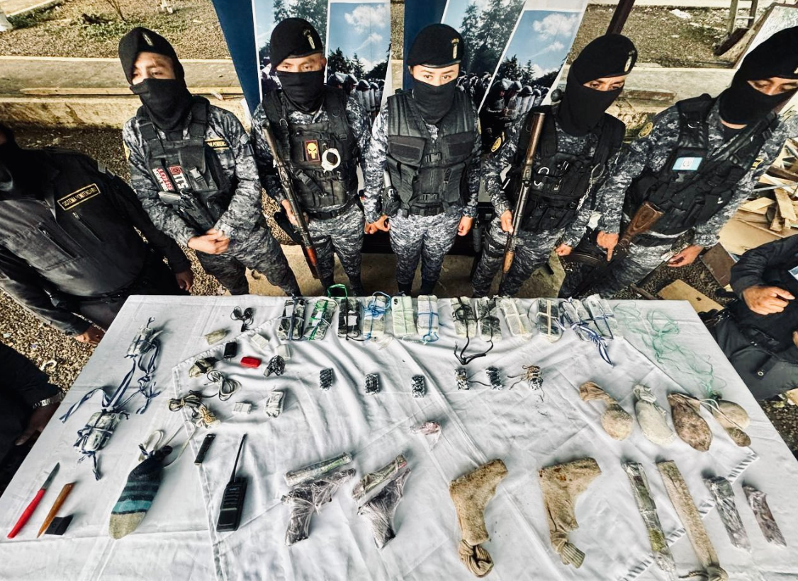 Las revisiones han revelado otros ilícitos en El Infiernito, entre estos armas de fuego.
