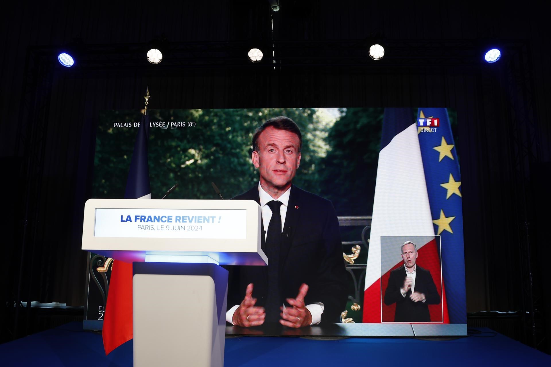 Francia convoca elecciones legislativas anticipadas por quinta vez desde 1958