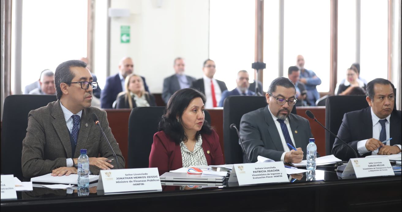 Ministro de Finanzas Públicas en el Congreso de la República.
