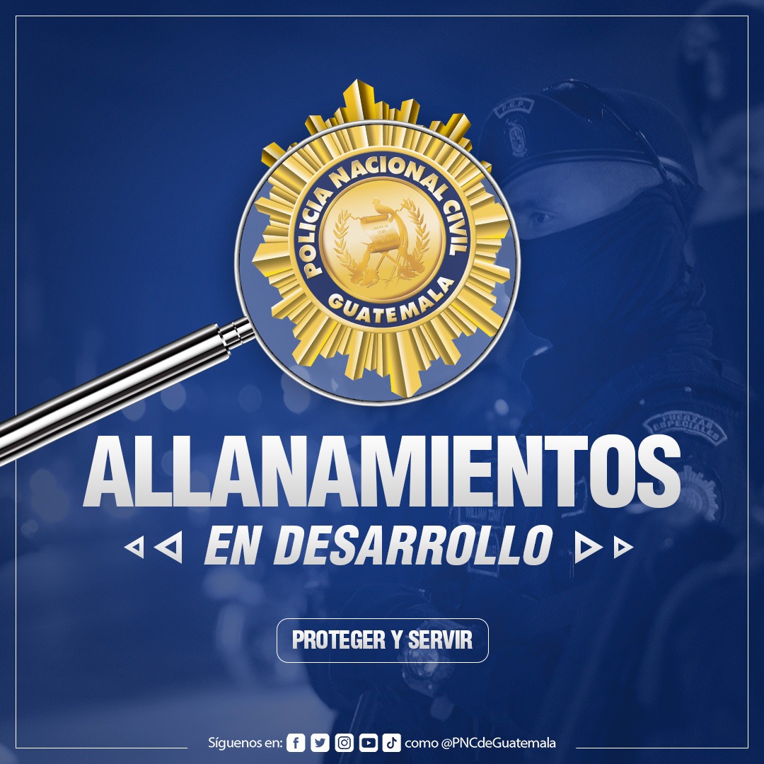La PNC y el MP llevan a cabo allanamientos en la zona 18 en busca de evidencias por casos de extorsión.