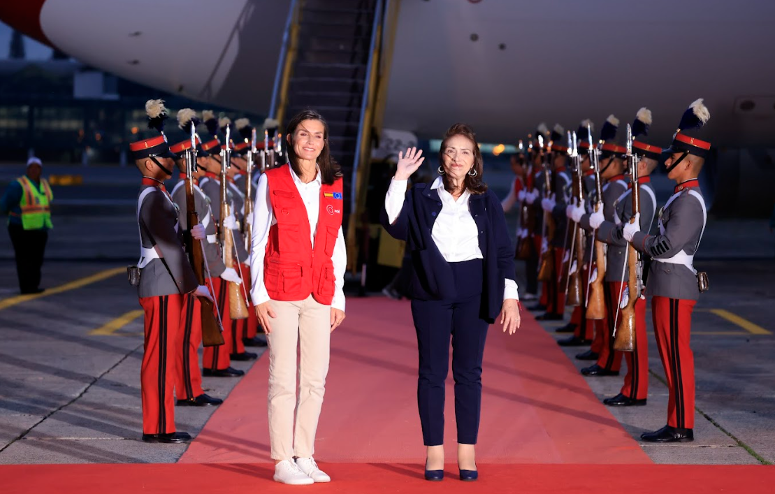 Reina Letizia de España aterriza en Guatemala para reforzar lazos de cooperación