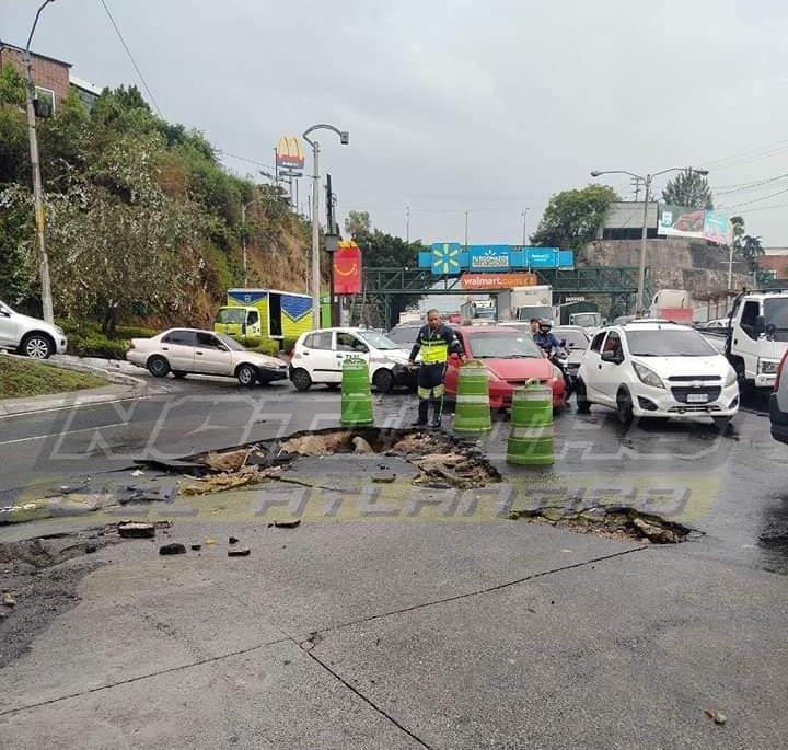 Reportan socavamiento en zona 18