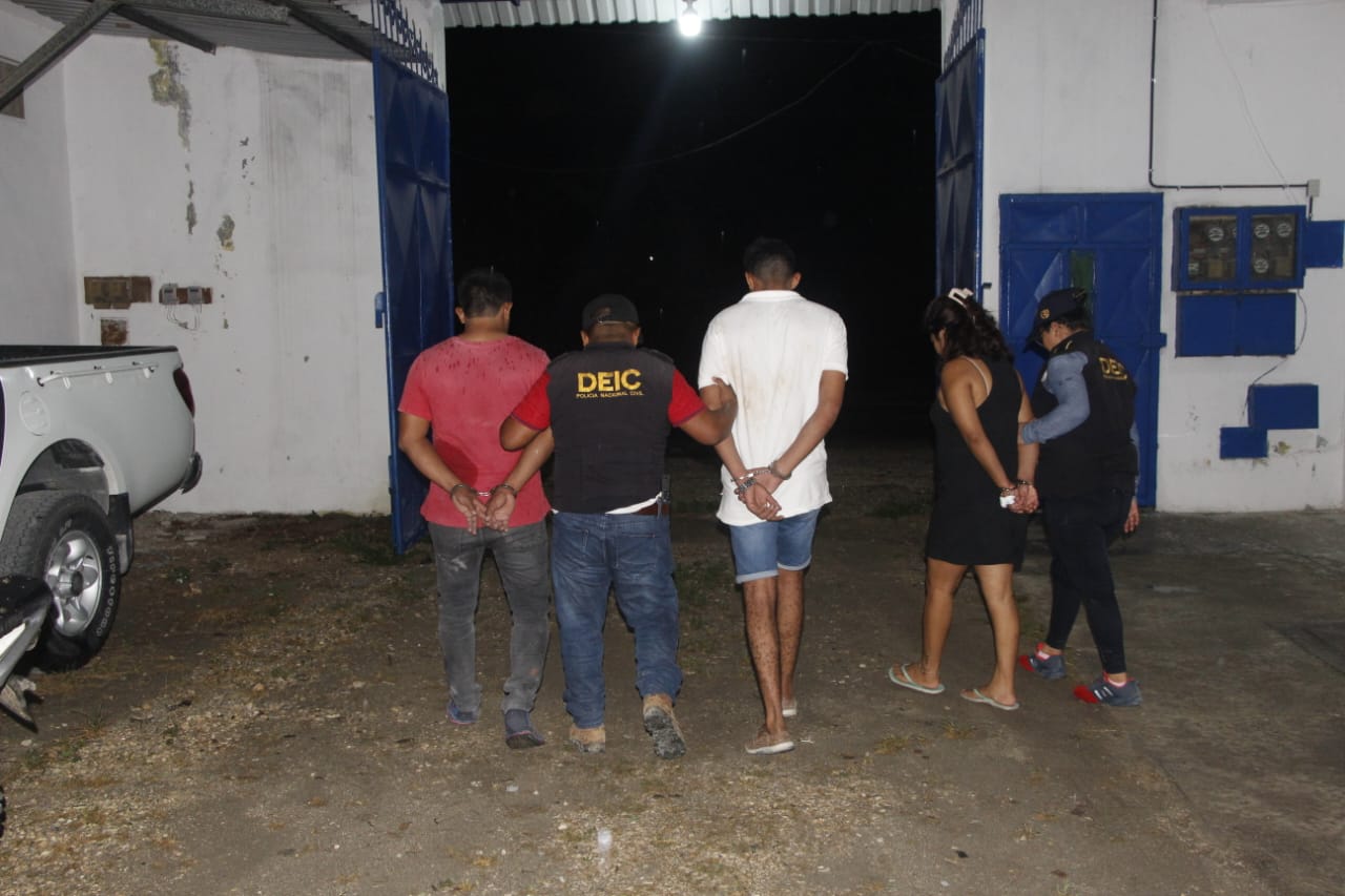 PNC logra detención de tres personas que habían fingido secuestro en Petén
