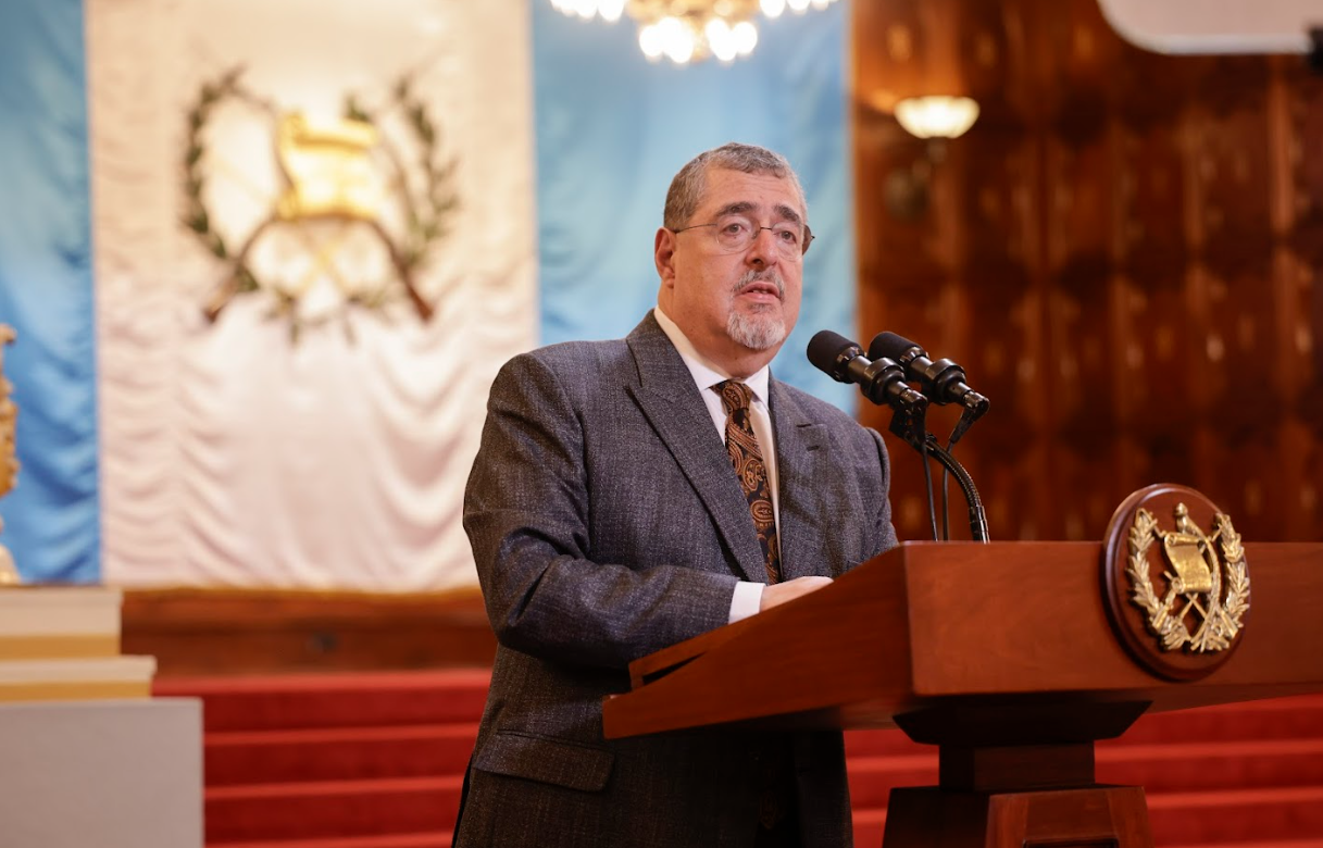 Presidente Arévalo en la presentación de la estrategia de IED. / Foto: Dickéns Zamora.