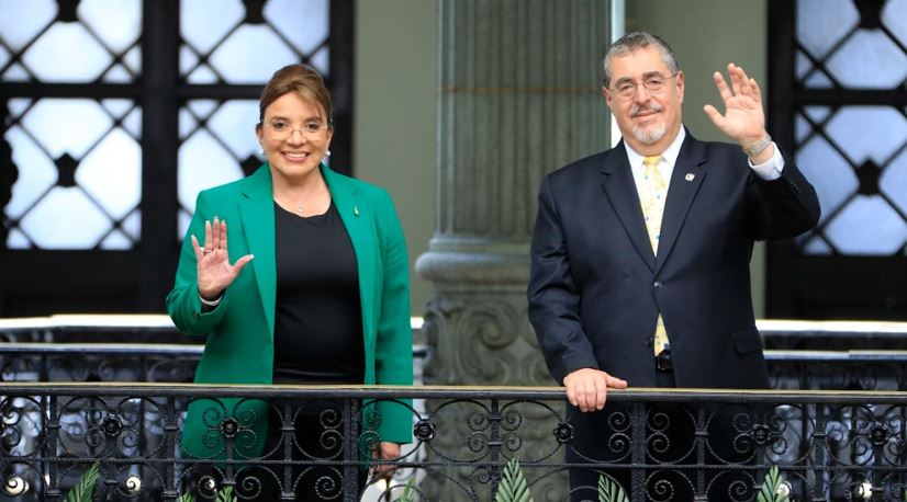 Presidenta de Honduras destaca acuerdos alcanzados, durante reunión con presidente Arévalo