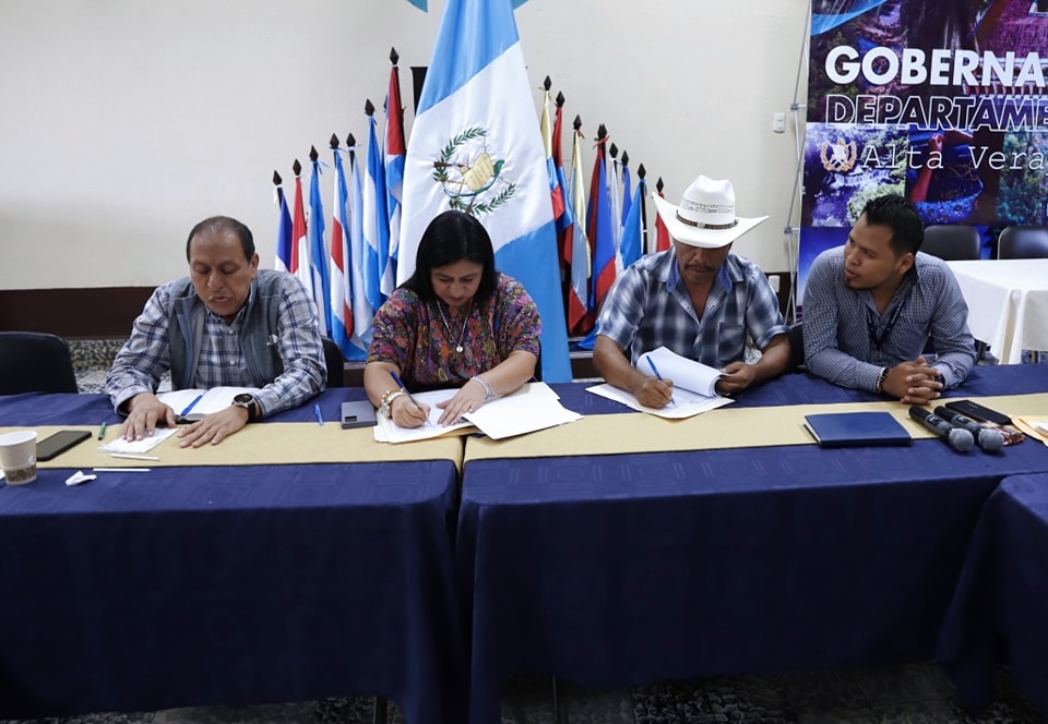 Alta Verapaz alcanza el 89 % de convenios de inversión firmados