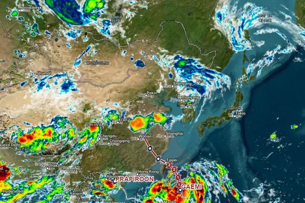 Alertan por llegada de tifón Gaemi a costas taiwanesas. / Foto: XEVA.