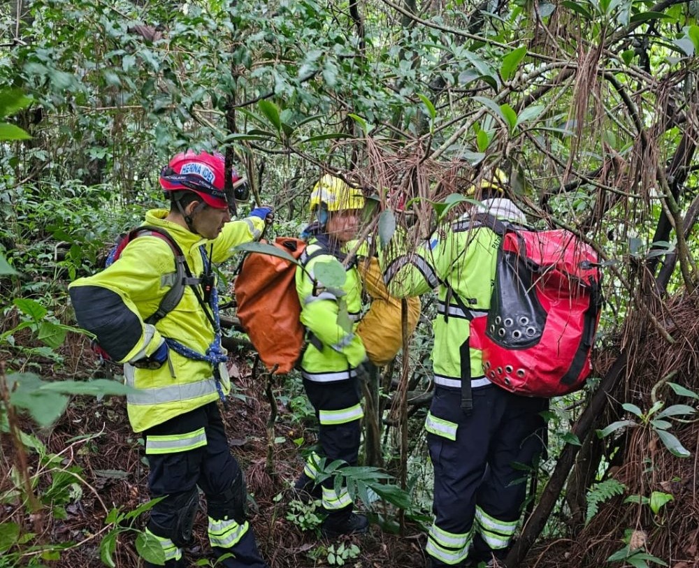 Un equipo especial de búsqueda socorristas de la Asonbomd reinició esta mañana las labores para la localización desaparecida a inmediaciones del Volcán de Agua.
