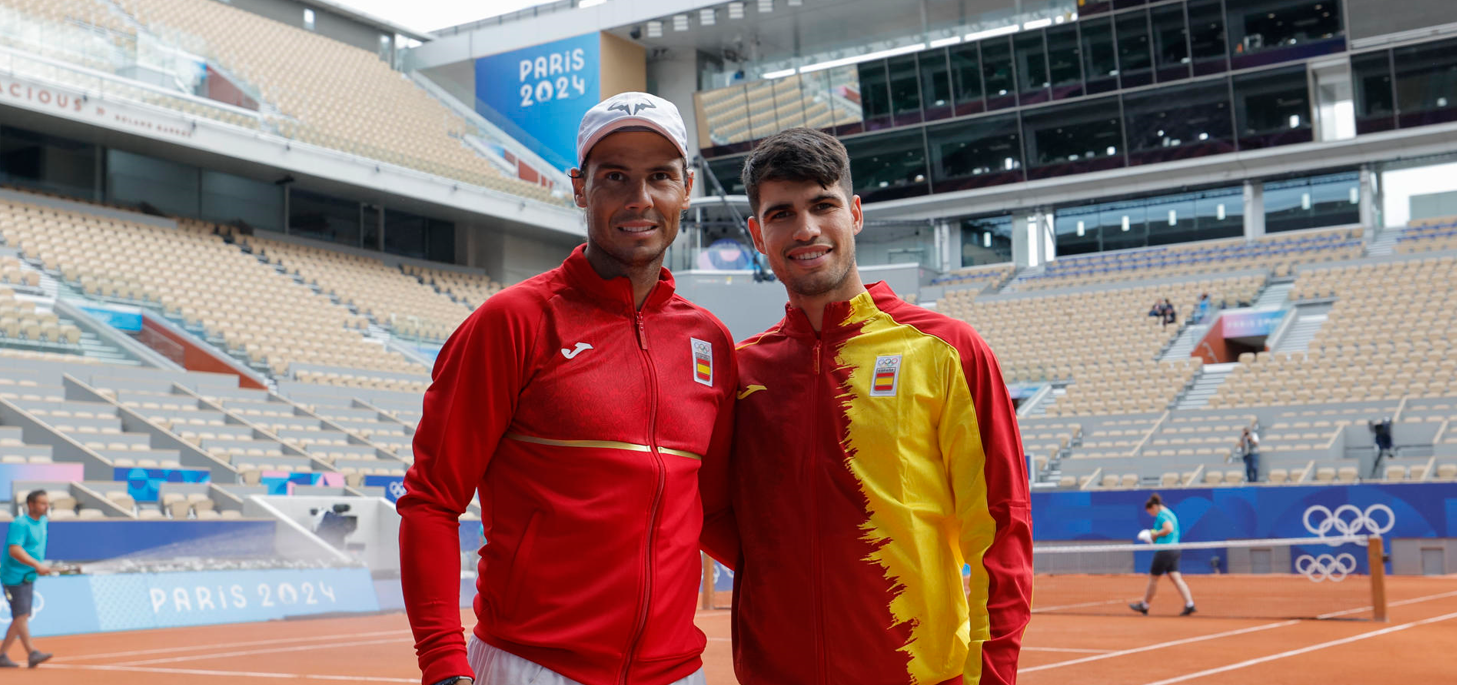 Nadal y Alcaraz, la sensación de la Villa Olímpica