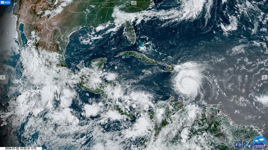 El huracán Beryl amenaza a las islas del Caribe y causa preocupación en la comunidad lcientífica.