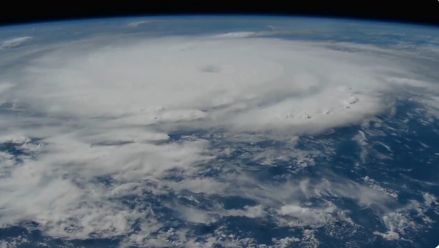 Imagen del huracán Beryl el 1 de julio, desde la Estación Espacial Internacional. /Foto: captada de video de la NASA