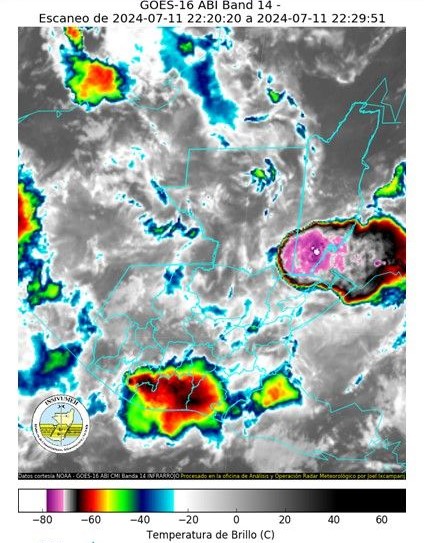 Clima: Ingreso de humedad de ambos litorales provoca lluvias desde tempranas horas
