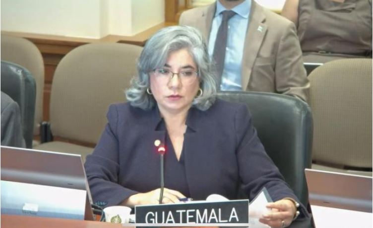 La embajadora Claudia Escobar Mejía, Representante Permanente de Guatemala ante la OEA