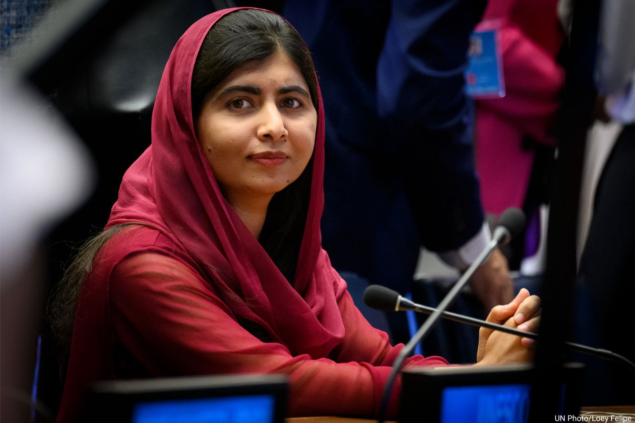 Malala Yousafzai, una líder que lucha por la educación de las niñas en el mundo. / Foto: ONU.