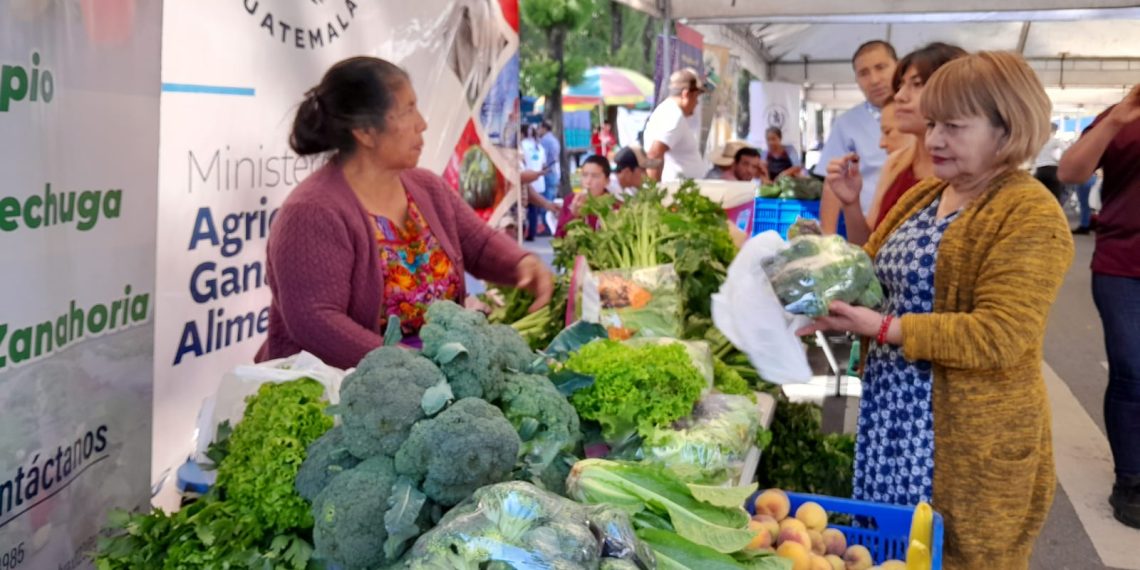 Participa en la Feria del Agricultor en Plaza Barrios, zona 1