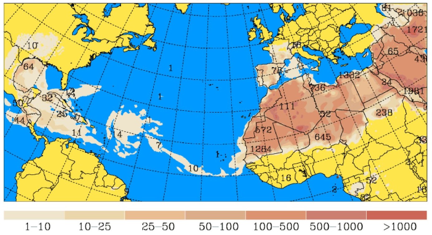 Conred informa sobre polvo del Sahara que afectará desde hoy hasta el 2 de agosto