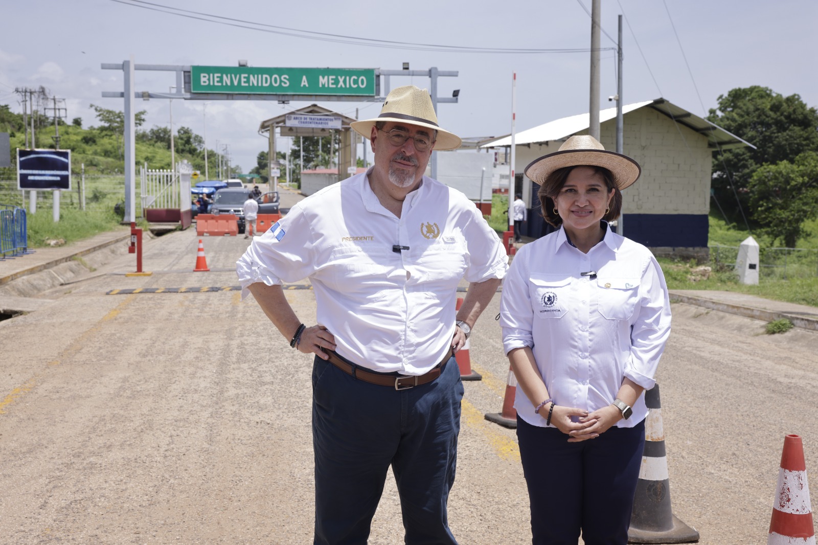 Presidente Arévalo y vicepresidenta Herrera visitan El Ceibo, puesto fronterizo con México, y proyectan fortalecer presencia del Estado