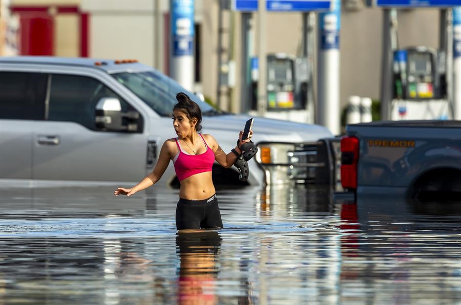 La tormenta Beryl causó severas inundaciones en amplias zonas de Houston, Texas.
