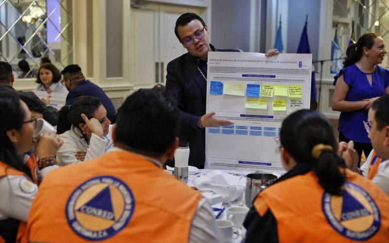 Instituciones de Gobierno participan en taller local del Informe Global sobre Desarrollo Humano. / Foto: SGPR.