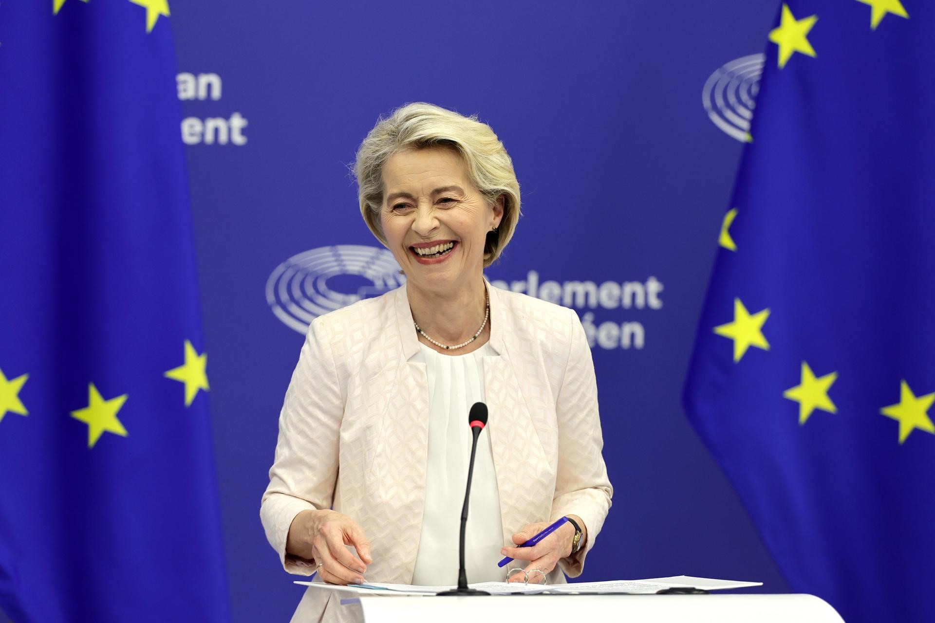 Ursula von der Leyen, reelecta por cinco años más para presidir la Comisión Europea. / Foto: EFE.