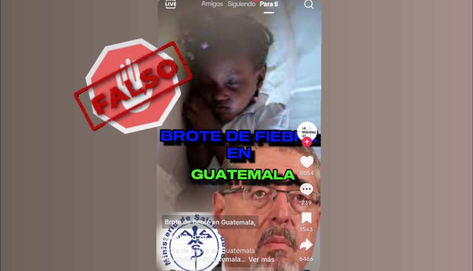 Desmienten que en el país haya un brote de fiebre tifoidea. /Foto: MSPAS.