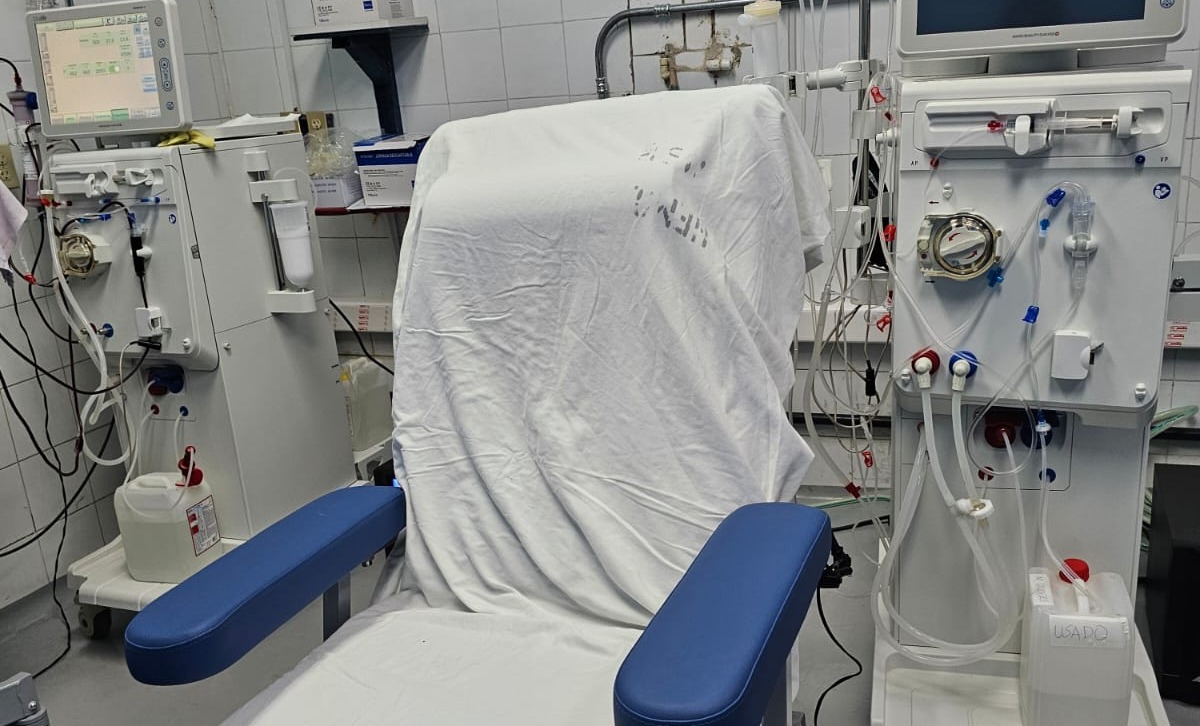 El Hospital de San Benito Petén mejora el área de hemodiálisis. /Foto: MSPAS.