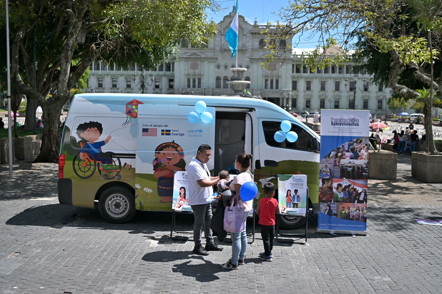 La SVET llevó a cabo una feria informativa enfocada en la prevención de delitos VET. /Foto: Byron de la Cruz.