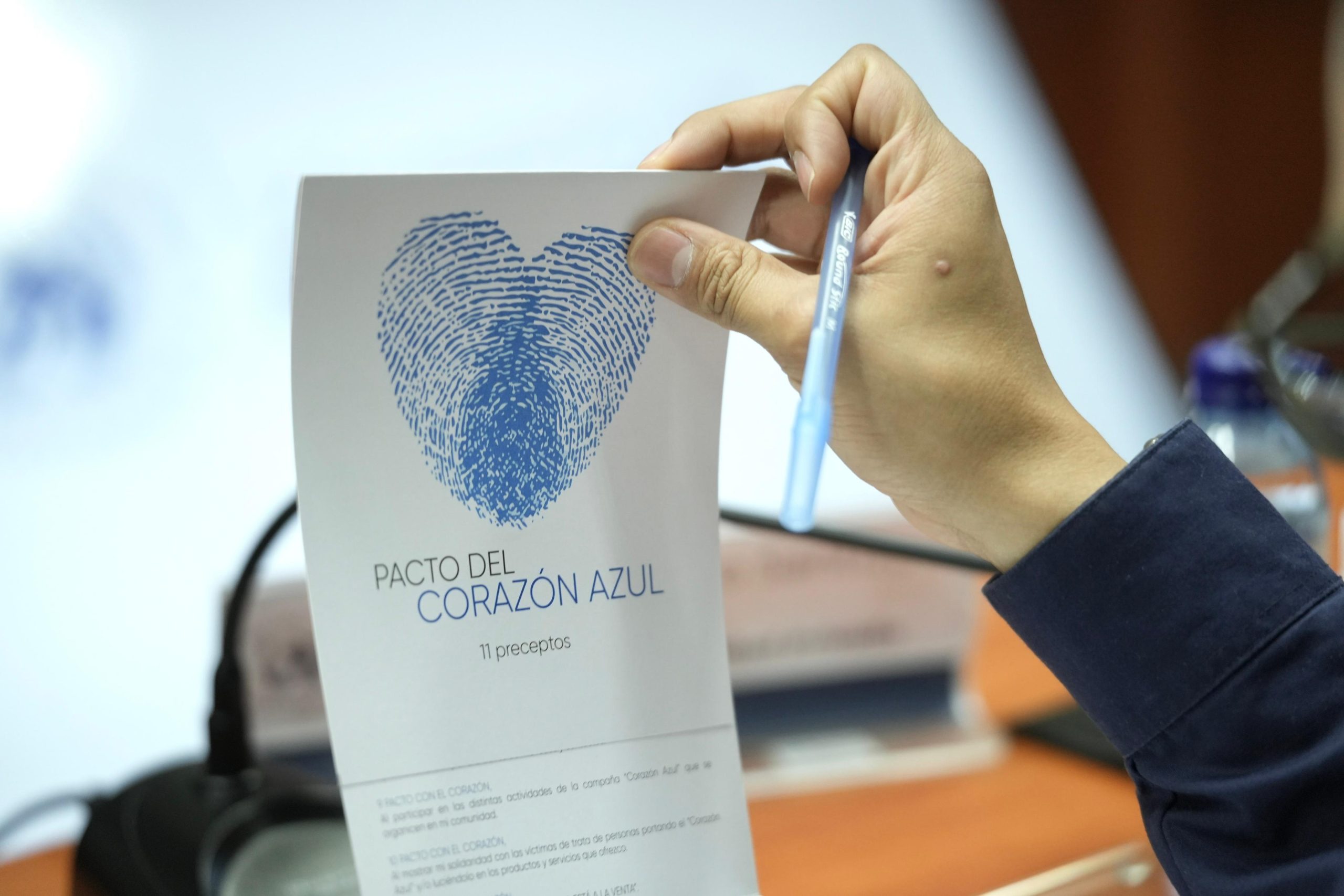 Ministerio de Gobernación se suma a la campaña Corazón Azul