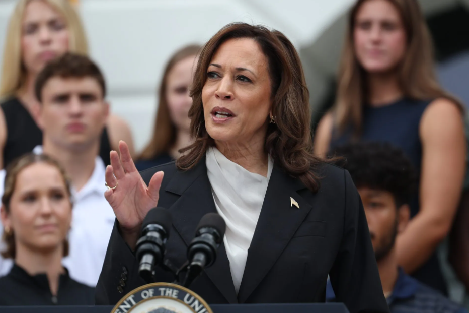 Kamala Harris, precandidata del Partido Demócrata y actual vicepresidenta. / Foto: EFE.