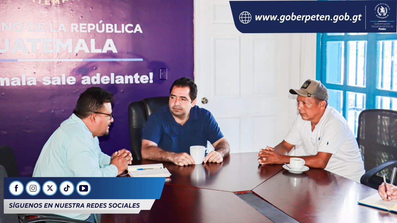 Gobernación de Petén recibe a diversos sectores como acción de un gobierno abierto
