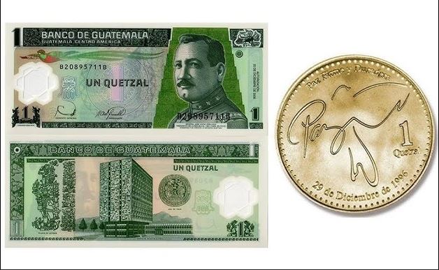 Guatemala lanzará billete y moneda conmemorativos de un quetzal
