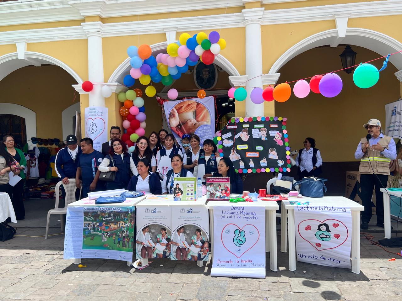 Promueven la lactancia materna por el bienestar de los bebés y niños pequeños. / Foto: MSPAS.