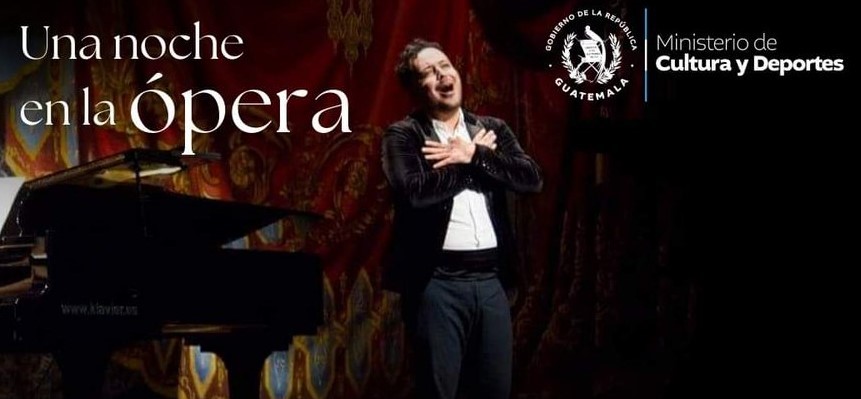 Ministerio de Cultura y Deportes te invita a disfrutar de "Una noche de ópera", en el salón Banderas, en el Palacio Nacional de la Cultura. / Foto: MCD.