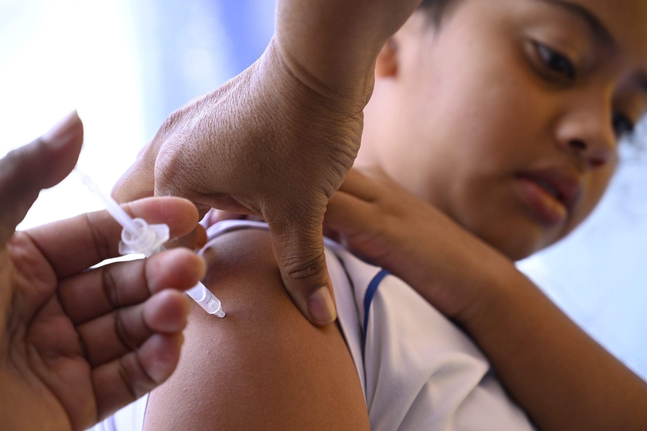 Niños de Canalitos inmunizados en el relanzamiento de Vacunación en Acción