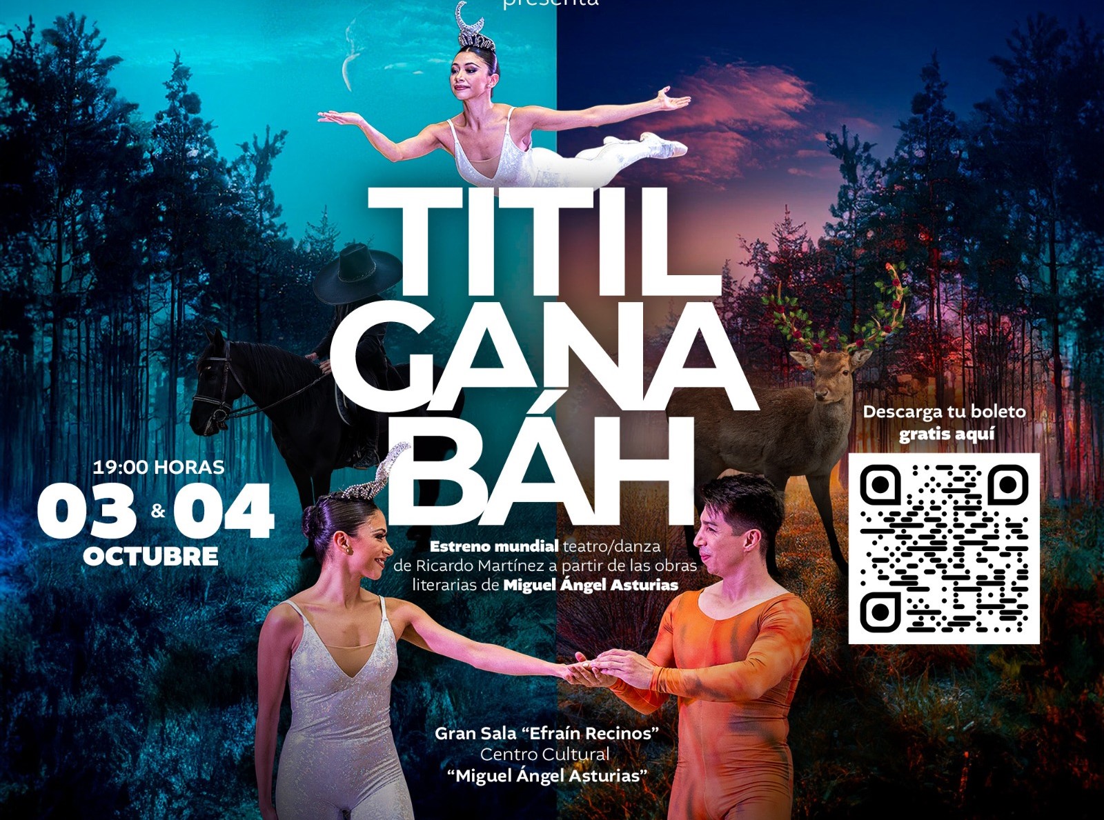 Ballet Nacional de Guatemala representará obra Titilganabáh en Centro Cultura Miguel Ángel Asturias