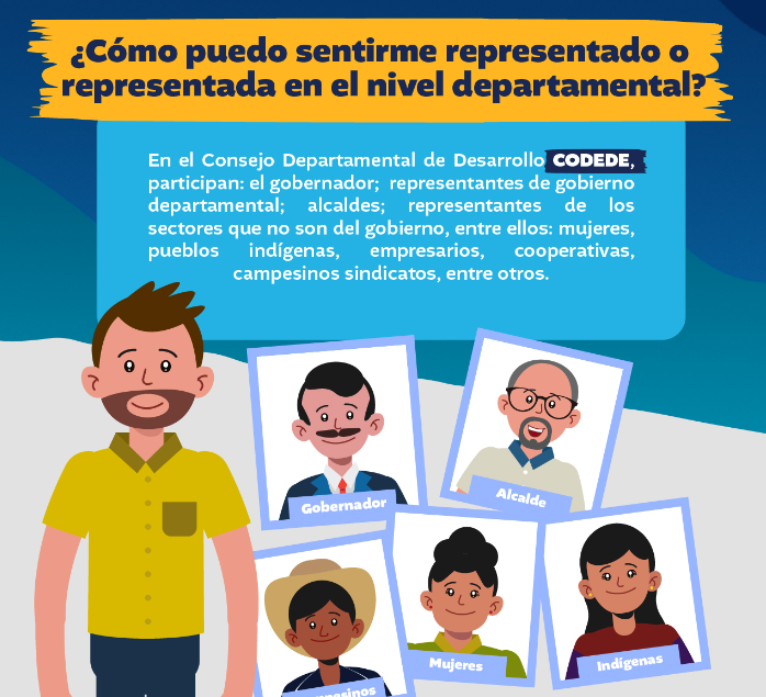 SCEP informe sobra la conformación de los Consejos de Desarrollo a nivel departamental